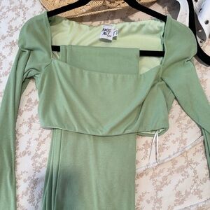 Princess Polly Green Top & Skirt Set